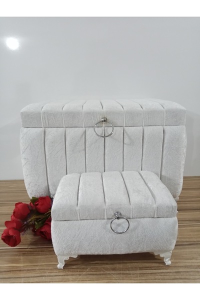 Sandık Dünyası Bridal Chest, Groom's Engagement Chest, Dowry Chest, 2-Piece Set 1406