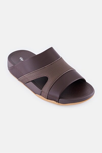 English Laundry Men Slip On Arabic Sandals, Brown