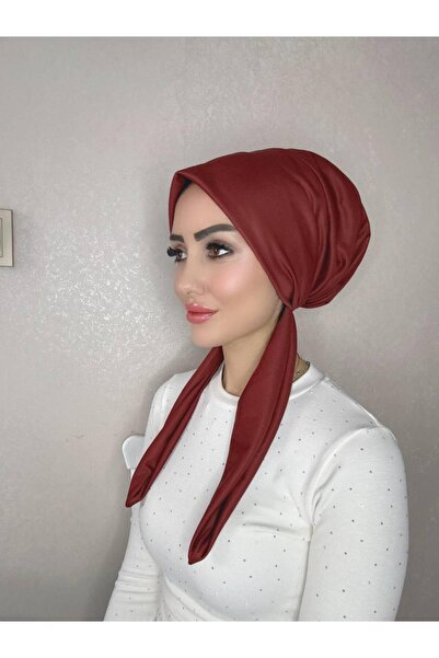 OykumBone Kiremit dört mevsim kullanıma uygun düz pamuk şal eşarp