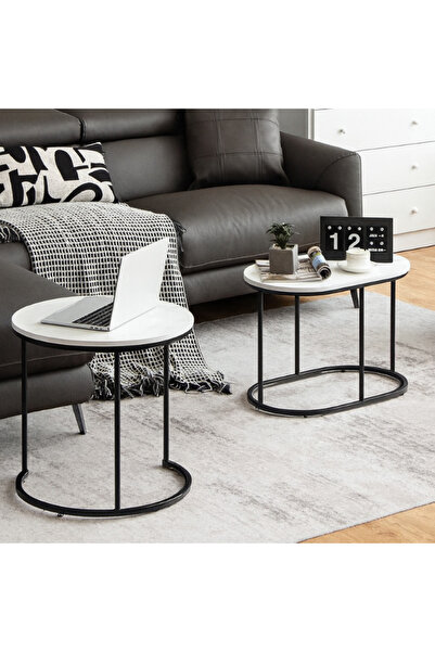Generic Double round side tables