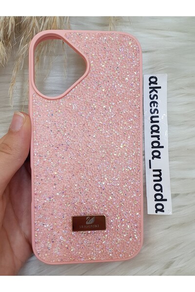 ZB Aksesuarda Moda حافظة فاخرة متوافقة مع آيفون 17 مزينة بأحجار سواروفسكي