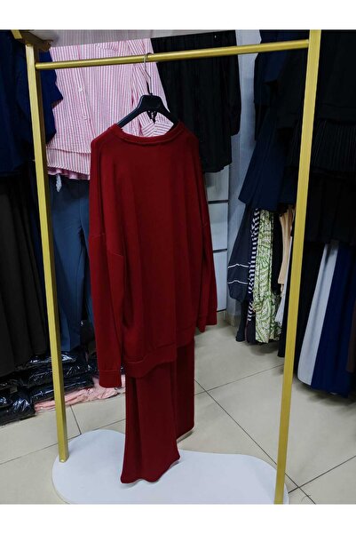 Sabase Embroidered Patterned Fabric Sweatshirt Set