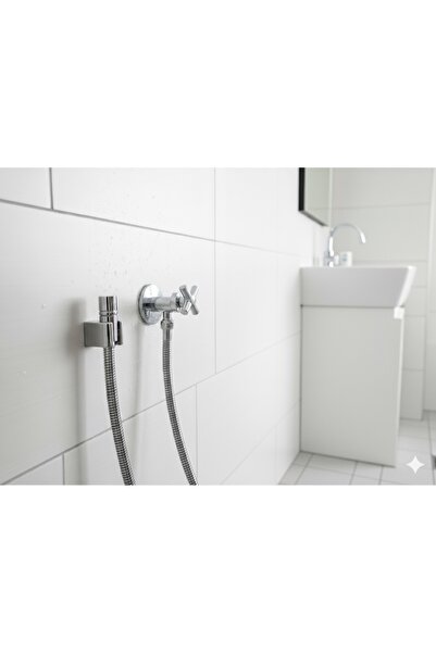RCYAPI Modern X Kollu Spiralli Taharet Tuvalet Musluğu Seti