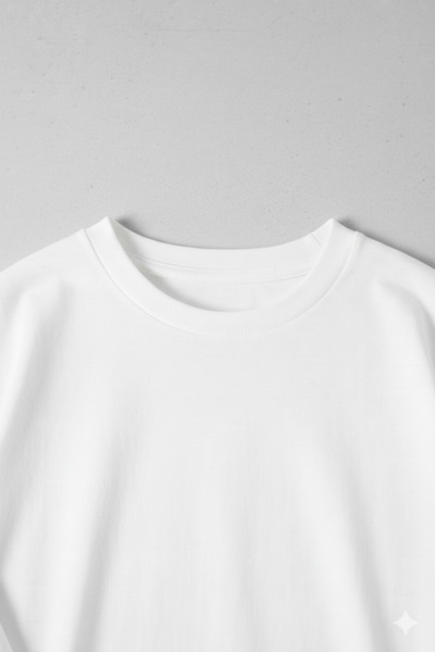 A&O Style Men's White Oversized Crew Neck Basic Cotton T-Shirt