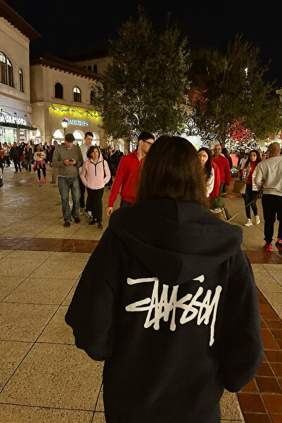 CLASSY.MODA Unisex oversized 3 Thread Ş επένδυση fleece Κείμενο στην πλάτη B ...