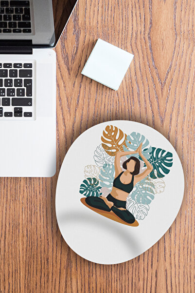 Ormira Konsept لوحة ماوس فتاة تمارس اليوجا مطبوع