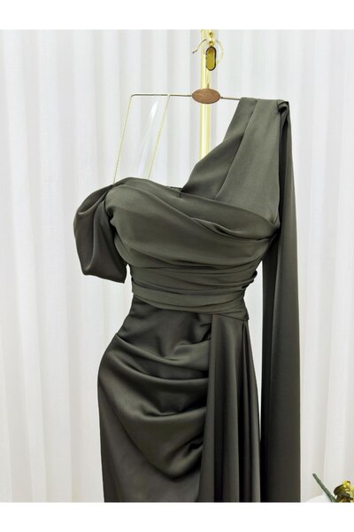 diarafashionsa Soft olive-colored dress