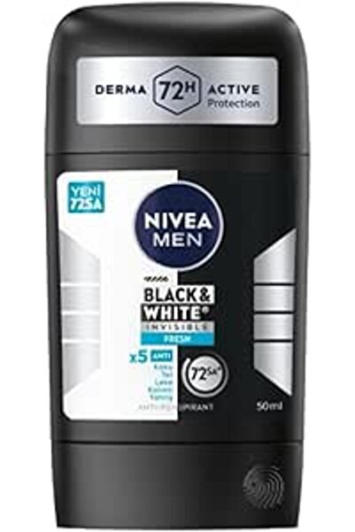 NIVEA MEN Black & White Invisible Fresh Stick 50 ml X 4 ADET