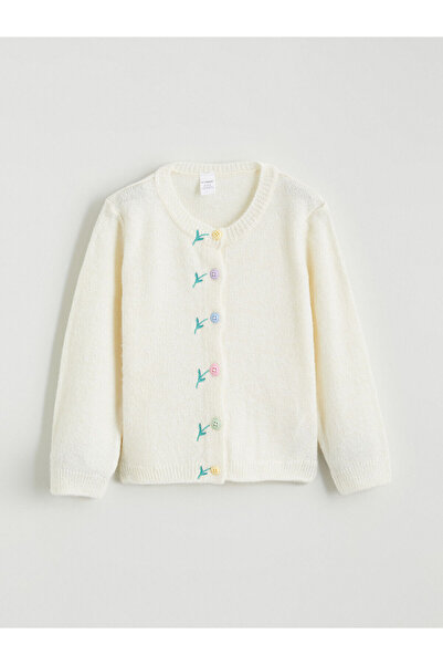 LC Waikiki سترة بناتية مطرزة بالزهور