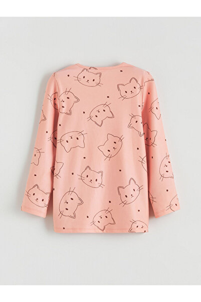 LC Waikiki New Season Crew Neck Fleece Girls' Pajama Set