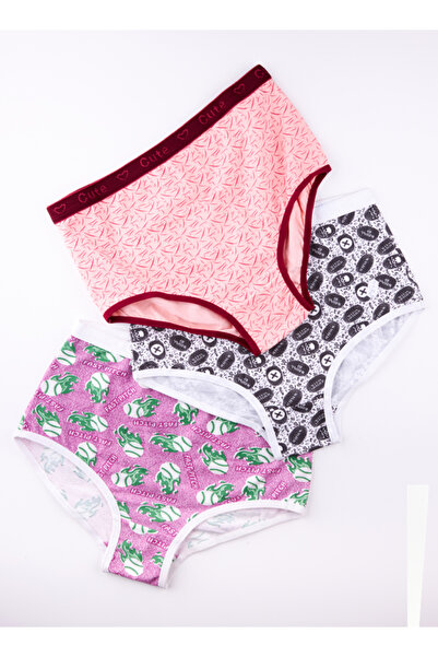 Cute Women's high-waisted floral underwear