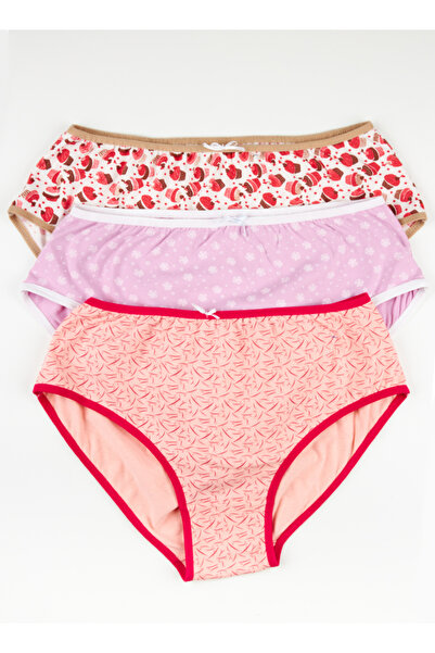 Cute Women's regular waist floral underwear