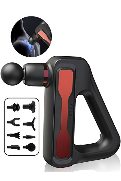 Unbranded/Generic مسدس تدليك العضلات مع 8 رؤوس تدليك قابلة للاستبدال و 32 مست...