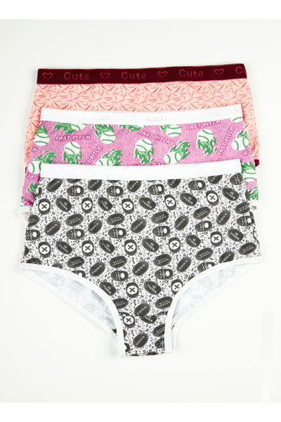Cute Women's high-waisted floral underwear