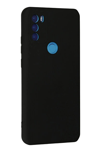 HarmonyAura General Mobile Gm 21 Plus Case Nano Velvet Silicone Inside - Black