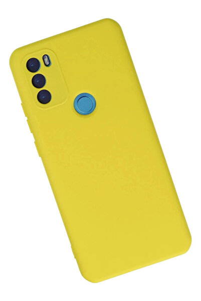 HarmonyAura General Mobile Gm 21 Plus Case Nano Velvet Silicone Inside - Yellow