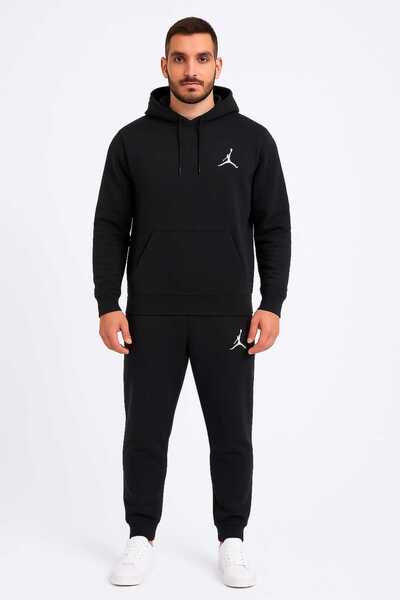 ANATOLIATEKSTILE Trening Bărbați – Hanorac cu Glugă & Pantaloni – Material Gr...