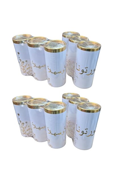 WELCOME ١٢ قطعة مناديل حفلات أو سيارات بكلمات عربية بخط ذهبي