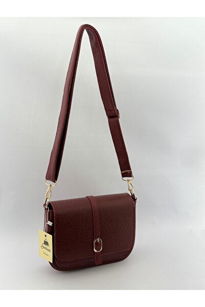 SİNİSA BAG Women's Adjustable Strap Detailed Leather Shoulder Bag