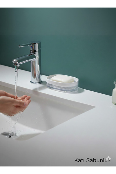 Hagen Dayanıklı ve Kaliteli Şeffaf Katı Sabunluk Banyo Aksesuar Dekorları