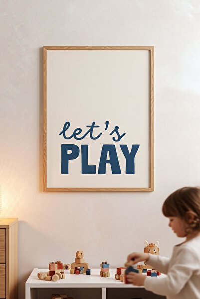 Posteria Spor Temalı Erkek Çocuk Odası Tavblosu, Doğal Ahşap Çerçeve + Poster...