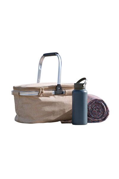 OEM Large premium vintage thermal cooler bag, 25 L capacity, 29x46x25 cm, foldable