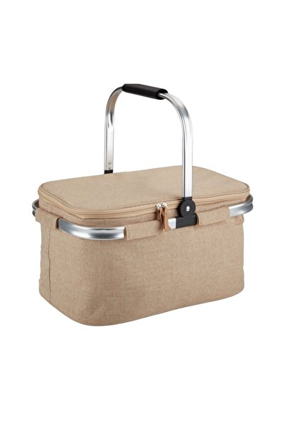 OEM Large premium vintage thermal cooler bag, 25 L capacity, 29x46x25 cm, foldable