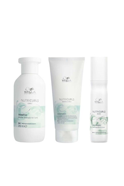 Wella Professionals Nutricurls Waves Σετ Θρέψης - Σαμπουάν 250ml + Μαλακτικό ...