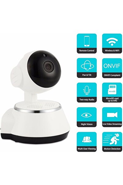Miskat Trading Wireless Pan Tilt 720P WiFi IP Security Camera with Night Vision