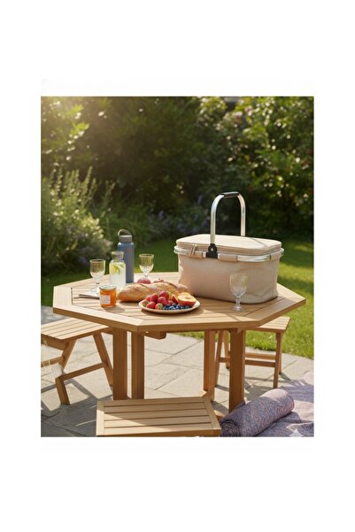 OEM Large premium vintage thermal cooler bag, 25 L capacity, 29x46x25 cm, foldable