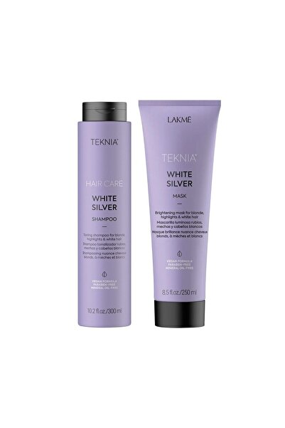 Lakme Σετ White Silver για Ξανθά Μαλλιά – Μάσκα 250ml + Σαμπουάν 300ml