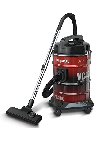 İMPEX VC 4704 21L Large Capacity Vacuum Cleaner - 2000W, Red & Black