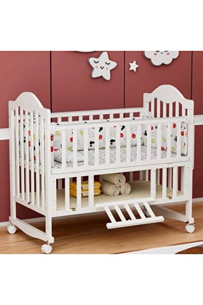 Genrric Elegant classic baby bed with covers and storage wardrobe 120×60 cm
