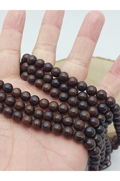 Yasamtohumu Snur de mărgele din lemn de nuc – margele din lemn natural de 8 mm