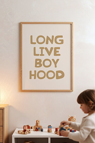 Posteria Spor Temalı Erkek Çocuk Odası Tablosu, Doğal Ahşap Çerçeve + Poster ...