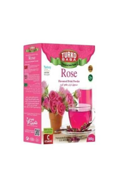 Turkobaba شاي بنكهة الورد توركو بابا - 300 غرام