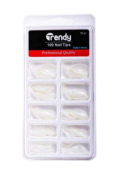TRENDY مجموعة أظافر صناعية مكونة من 100 قطعة من TR34