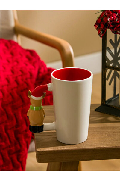 LC Waikiki Christmas Themed Ceramic Mug with Deer Figure 480 ml - 1 Piece