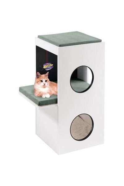 Ferplast Cat Tree Blanco - 40 x 55 x h 80 cm