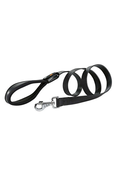 Ferplast مقود جلدي للكلاب من جيوتو جي، اللون: أسود، الأبعاد: 20 مم × 120 سم