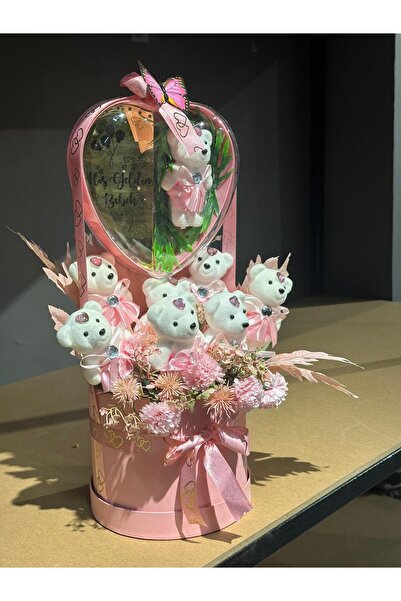 FN ÇİÇEKÇİLİK kalpli ayıcık hoş geldin bebek