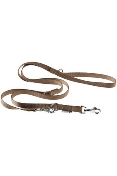 Ferplast مقود كلب من النايلون قابل للتعديل من Club GA، اللون: بني، الأبعاد: 1...