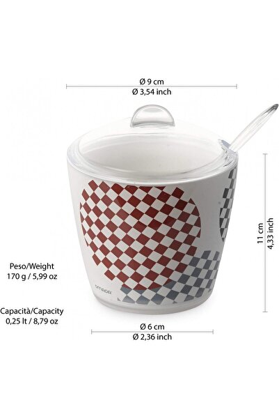 Omada PLEXART sugar bowl - Stone