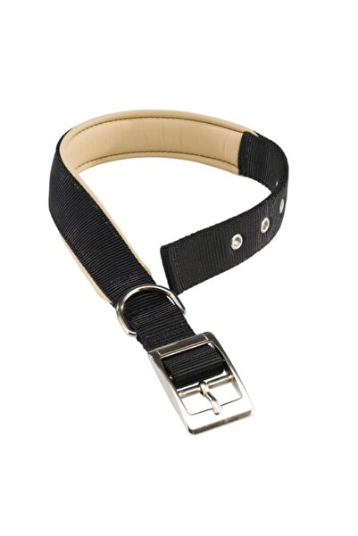 Ferplast طوق الكلاب دايتونا سي نايلون، اللون: أسود، الأبعاد: 45-53 سم × 25 مم