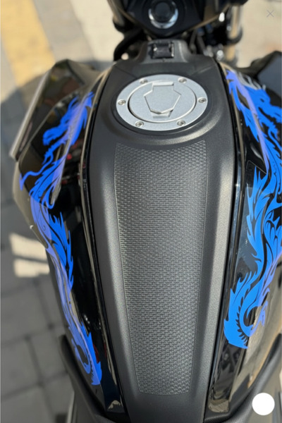 Banxtre مجموعة ملصقات دراجة نارية ومحرك باللون الأزرق عالمية متوافقة مع جميع ...