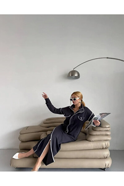 Entolya Trend Alarmı: Siyah ve Füme Renk Seçenekli Etekli Spor Takım (Ceket &...