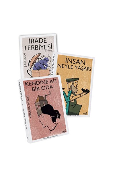 İndigo Kitap İrade Terbiyesi - İnsan Neyle Yaşar - Kendine Ait Bir Oda 3 Kita...