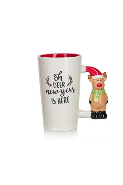 LC Waikiki Christmas Themed Ceramic Mug with Deer Figure 480 ml - 1 Piece