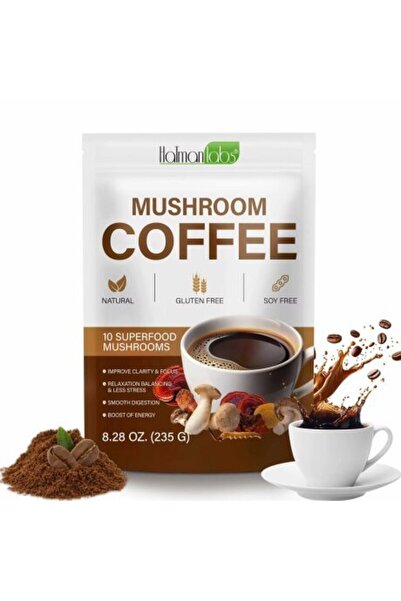 ALHENA Mushroom powder extract - Maitake, Turkey Tail & Lion's Mane (), instant supplement