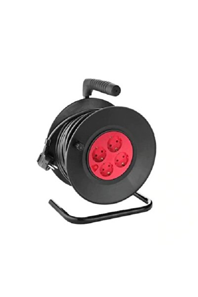 KlaussTech Extension Cable Reel 4 Outlets, 50 Meters